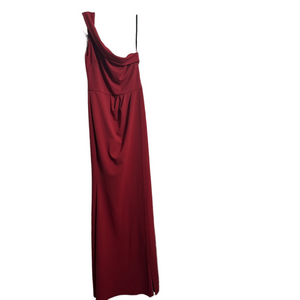 Windsor Red One Shoulder Sleeveless Gown